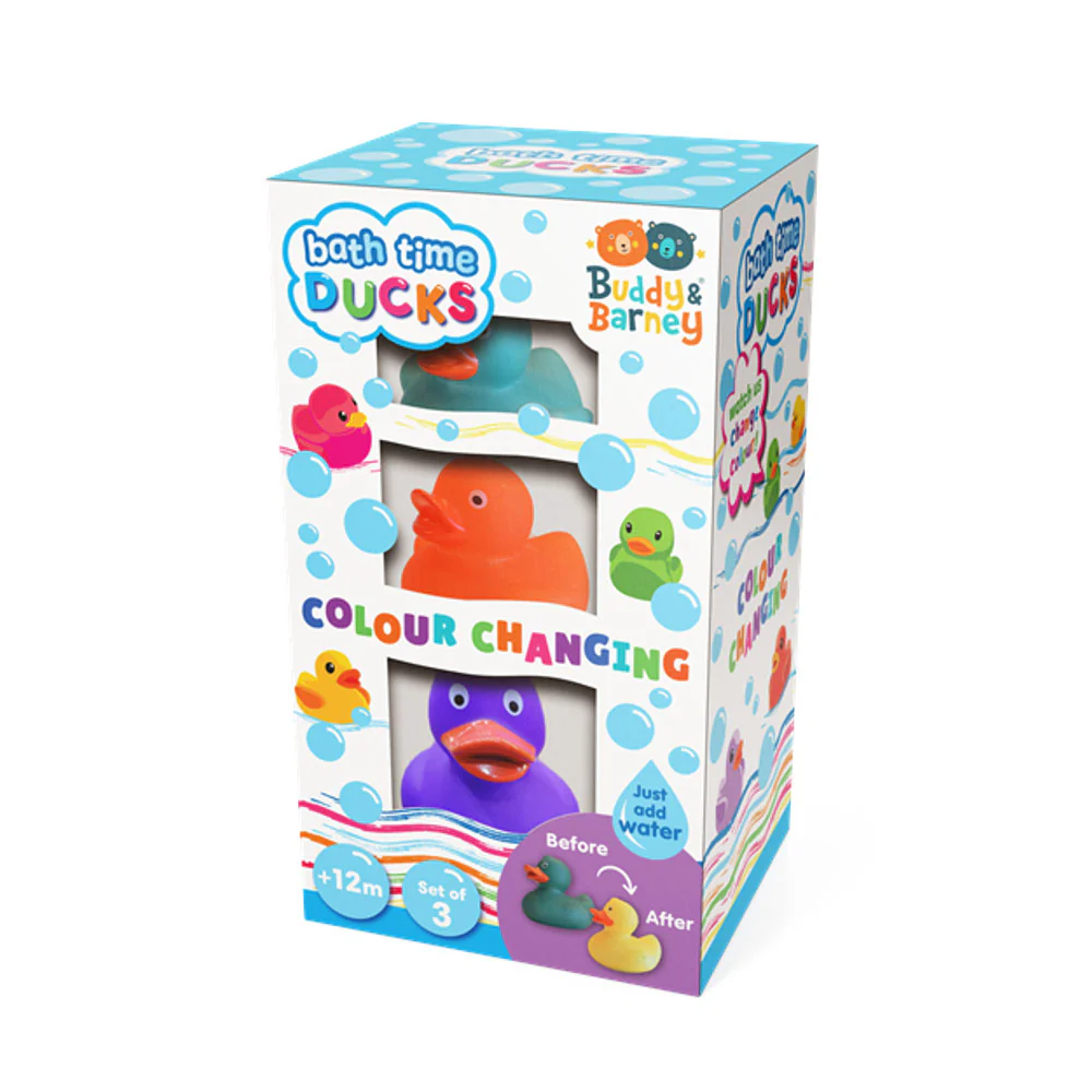 Buddy & Barney Bath Time Colour Changing Ducks Set - Image 3